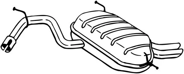 Zadní tlumič výfuku