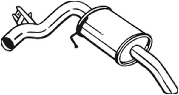 Zadní tlumič výfuku