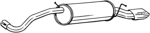 Zadní tlumič výfuku