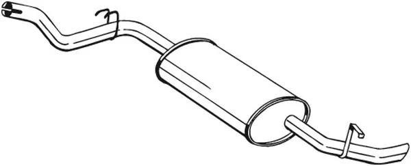 Zadní tlumič výfuku