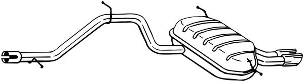 Zadní tlumič výfuku