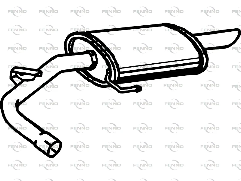 Zadní tlumič výfuku