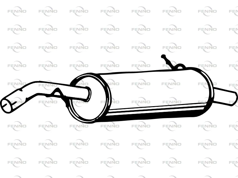 Zadní tlumič výfuku