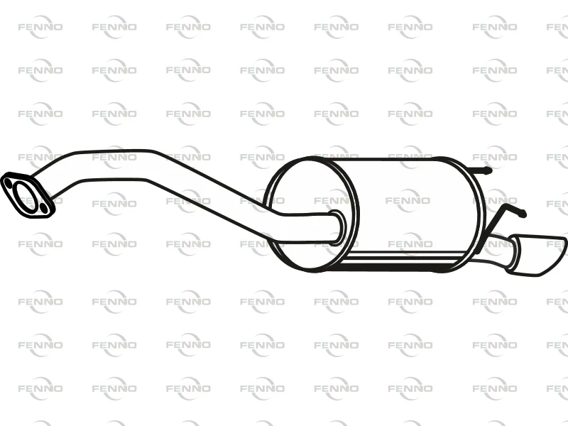 Zadní tlumič výfuku