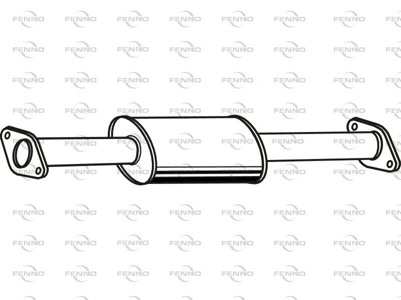 Střední tlumič výfuku