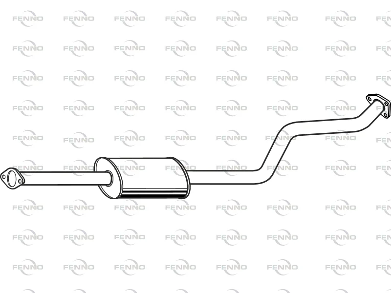 Střední tlumič výfuku
