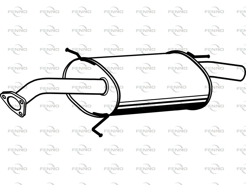 Zadní tlumič výfuku