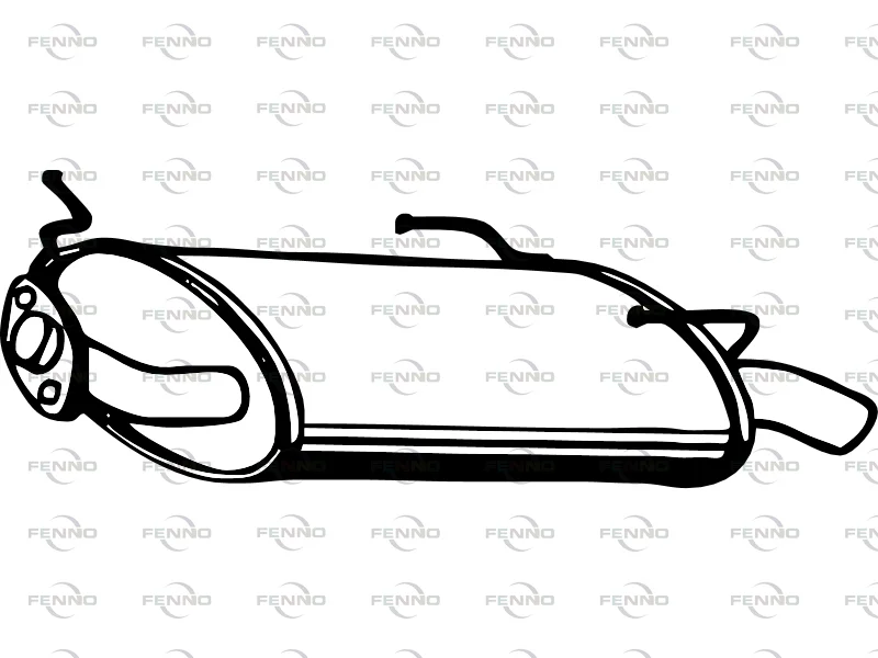 Zadní tlumič výfuku