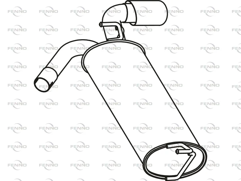 Zadní tlumič výfuku