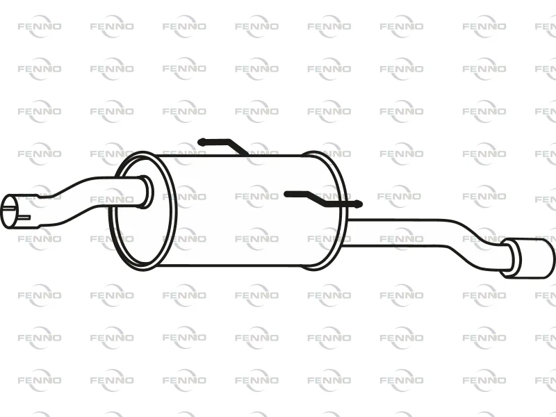 Zadní tlumič výfuku