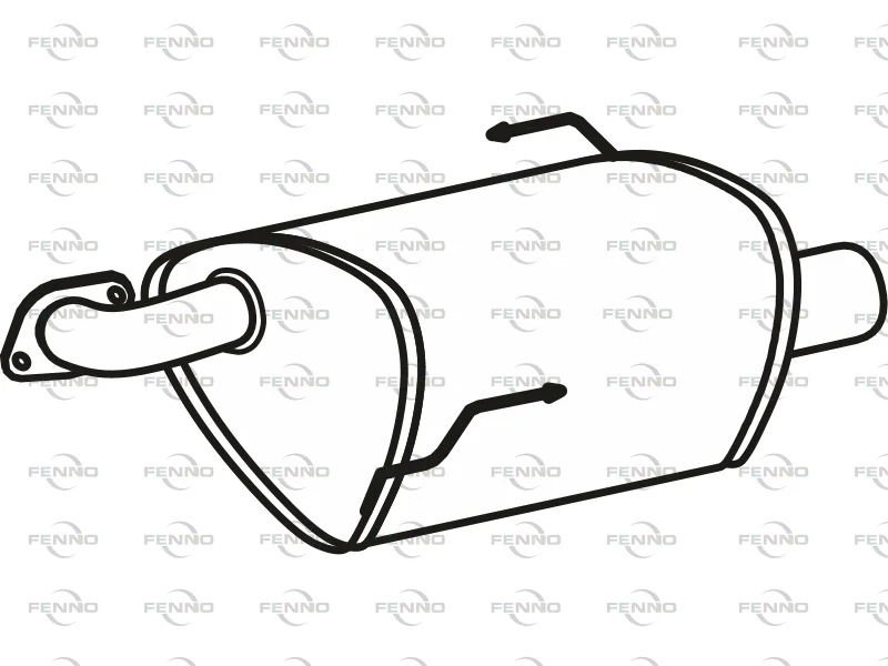 Zadní tlumič výfuku