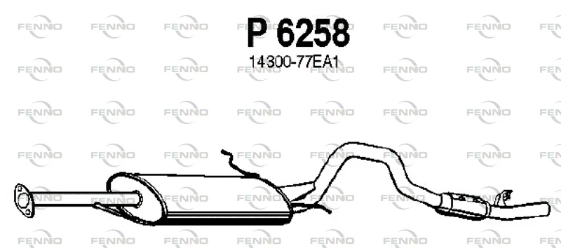 Zadní tlumič výfuku