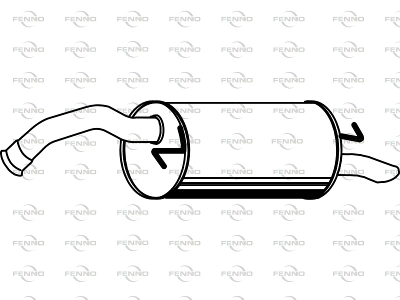 Zadní tlumič výfuku