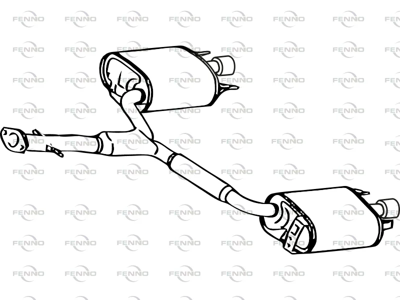 Zadní tlumič výfuku