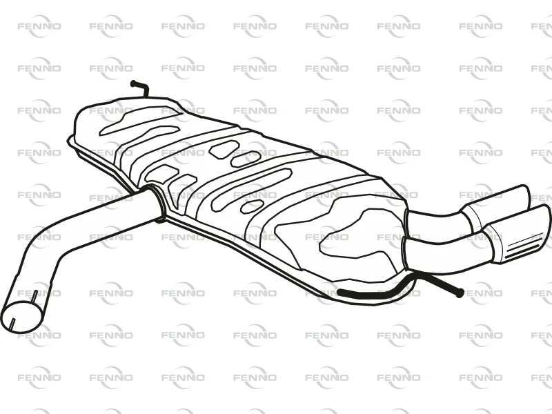 Zadní tlumič výfuku
