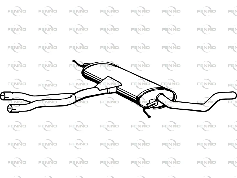 Střední tlumič výfuku