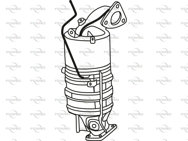 Filtr sazových částic, výfukový systém