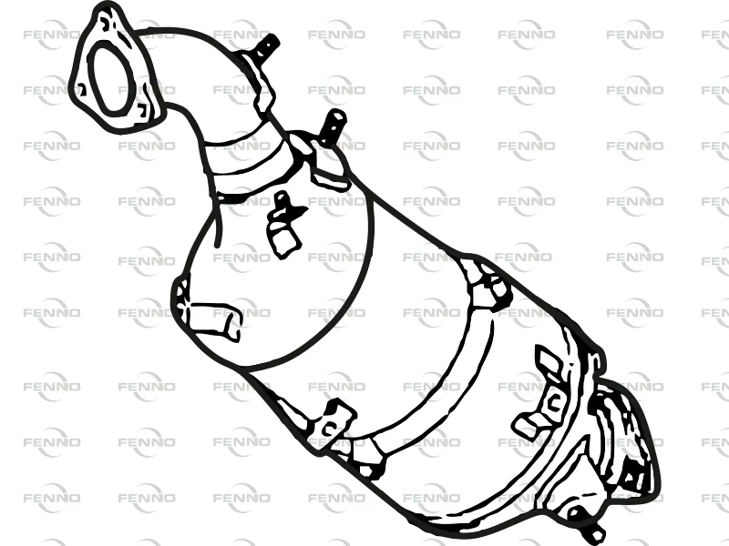 Filtr sazových částic, výfukový systém