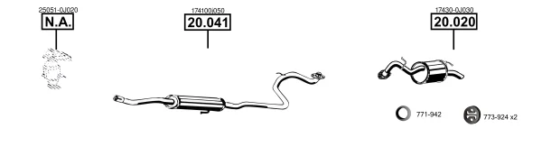 Zadní tlumič výfuku