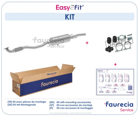 Filtr sazových částic, výfukový systém Kit Easy2Fit