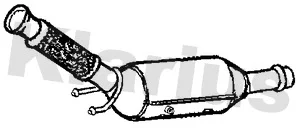 Filtr sazových částic, výfukový systém