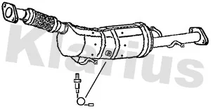 Filtr sazových částic, výfukový systém