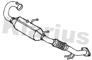 Filtr sazových částic, výfukový systém