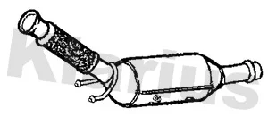 Filtr sazových částic, výfukový systém