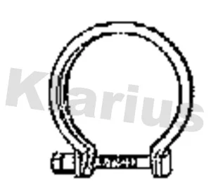 Svěrná objímka, výfukový systém