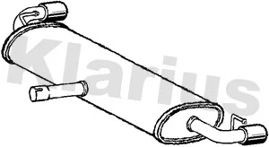 Zadní tlumič výfuku