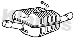 Zadní tlumič výfuku