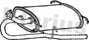 Zadní tlumič výfuku