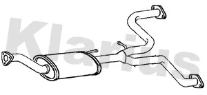 Střední tlumič výfuku