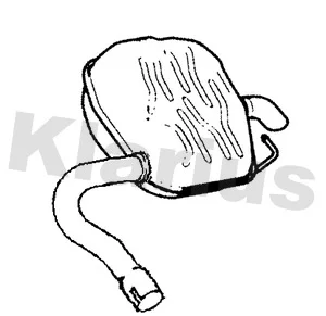 Zadní tlumič výfuku