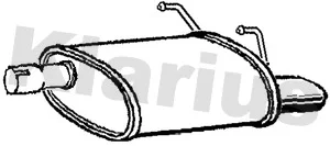 Zadní tlumič výfuku