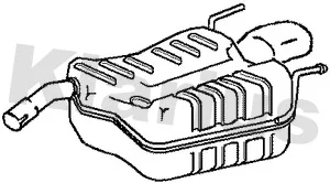 Zadní tlumič výfuku