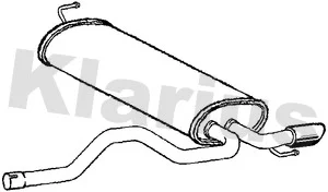 Zadní tlumič výfuku