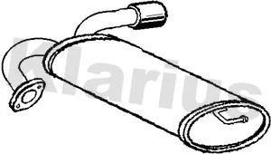 Zadní tlumič výfuku