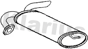 Zadní tlumič výfuku