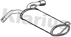 Zadní tlumič výfuku