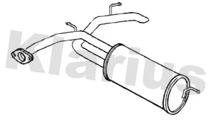 Zadní tlumič výfuku