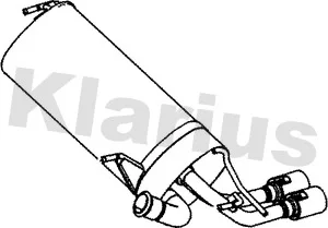 Zadní tlumič výfuku