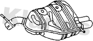 Zadní tlumič výfuku