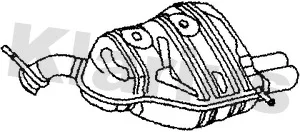 Zadní tlumič výfuku