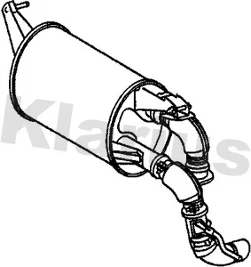 Zadní tlumič výfuku