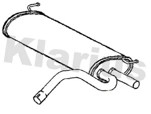 Zadní tlumič výfuku