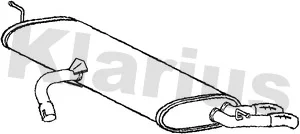 Zadní tlumič výfuku