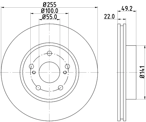 8DD 355 115-691 - HELLA PAGID