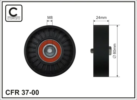 Vratná/vodicí kladka, klínový žebrový řemen