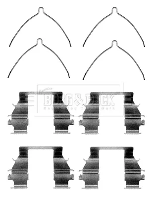 Sada příslušenství, obložení kotoučové brzdy